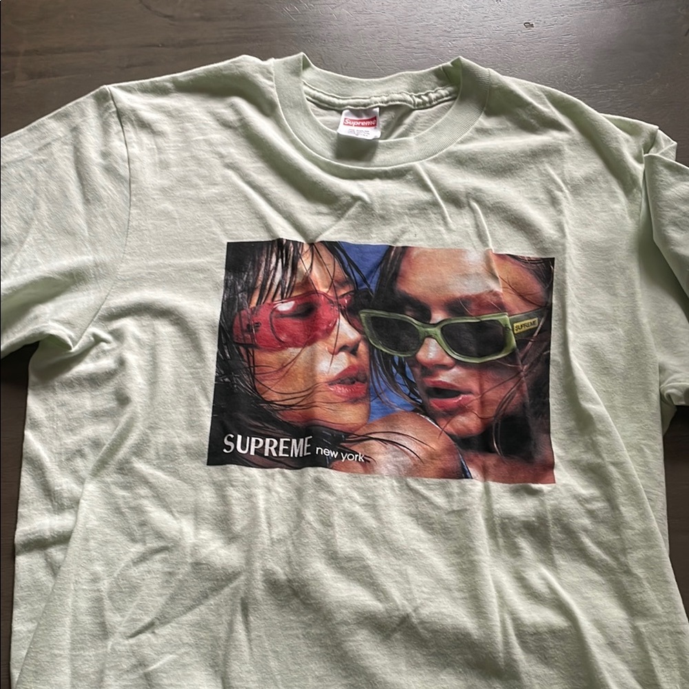Supreme Light Green Graphic T-Shirt